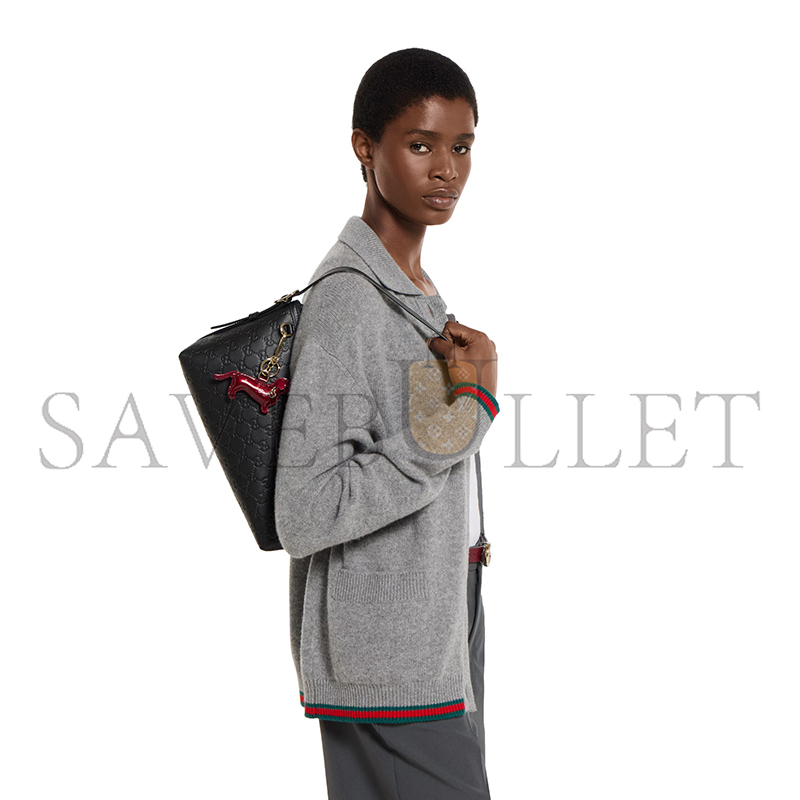 G*u*i gg emblem medium shoulder bag 847449 (30*19*11cm)